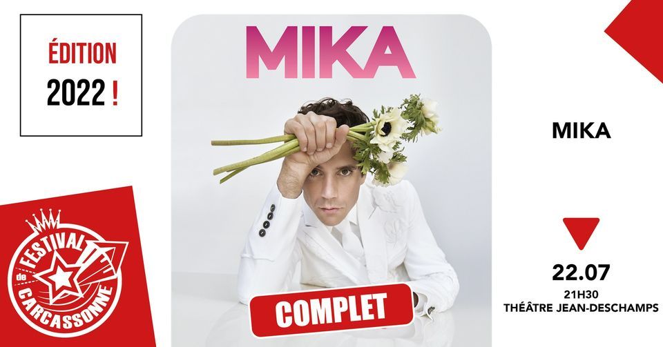 Complet / Mika Festival de Carcassonne 2022, Théâtre JeanDeschamps