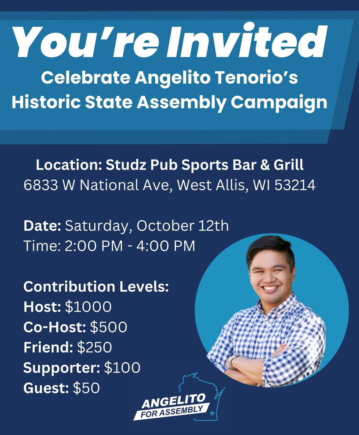 Celebrate Angelito Tenorio's Historic State Assembly Campaign