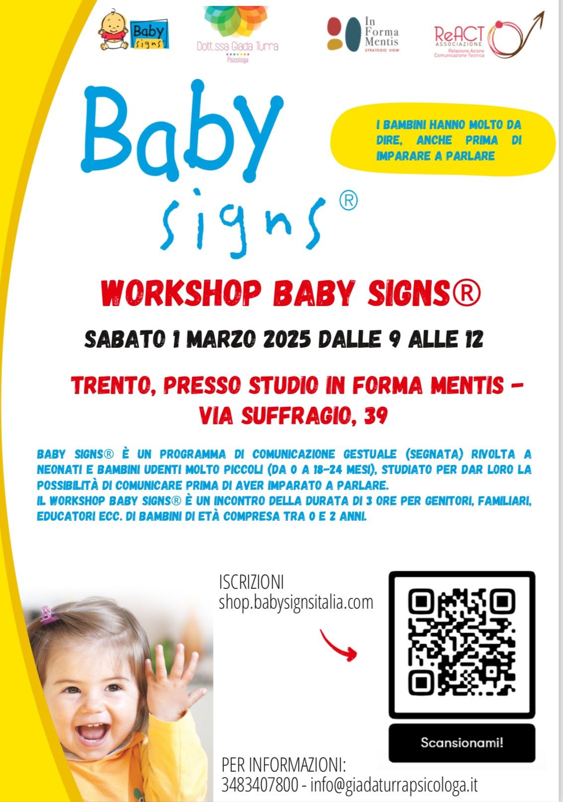 Workshop Baby Signs\u00ae TRENTO