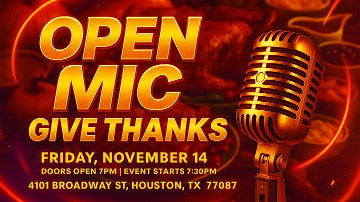 Open Mic Night at The ROCK - Give Thanks