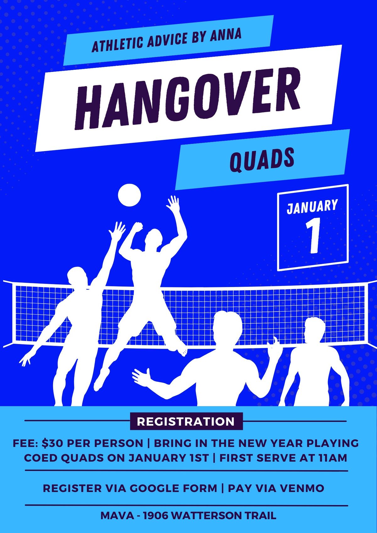 The Hangover Games - Indoor Coed Quads Tournament