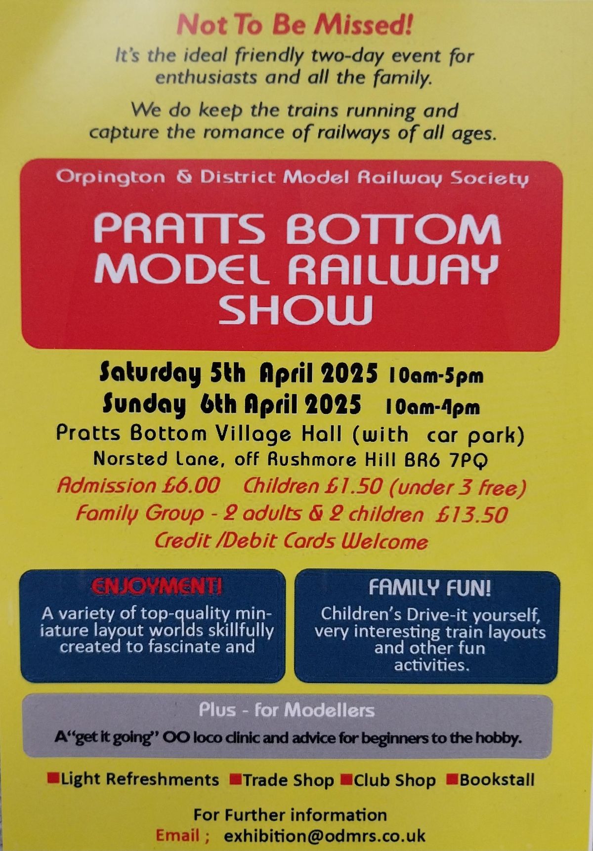 ODMRS Model Railway Exhibition