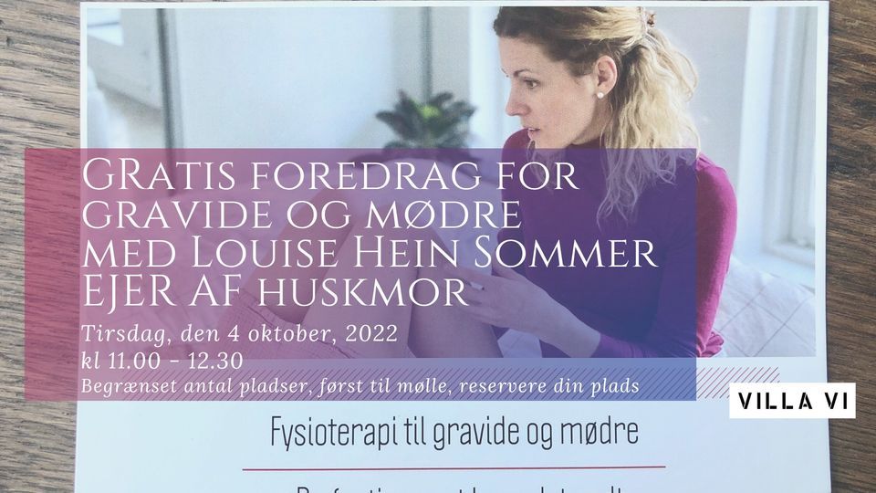 Gratis foredrag for gravide og m\u00f8dre m. Louise Hein Sommer ejer af Huskmor 