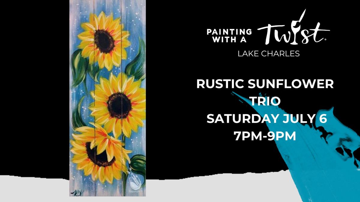 Rustic Sunflower Trio