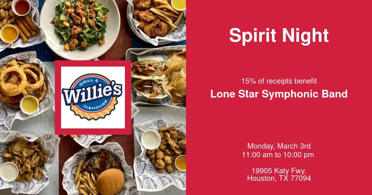 Willie's Icehouse Spirit Fundraiser