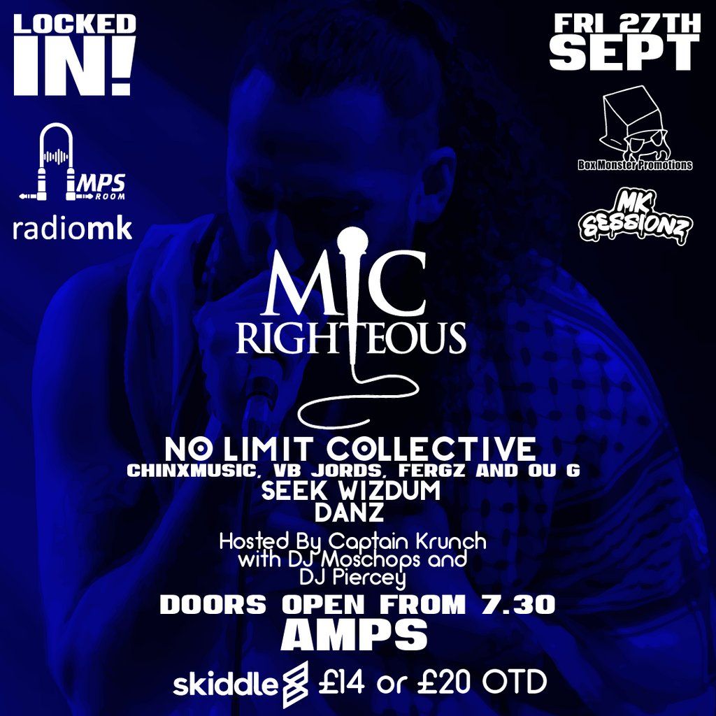 Mic Righteous, live at Amps