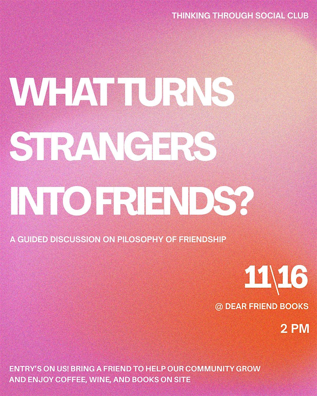 Thinking Through Friendship