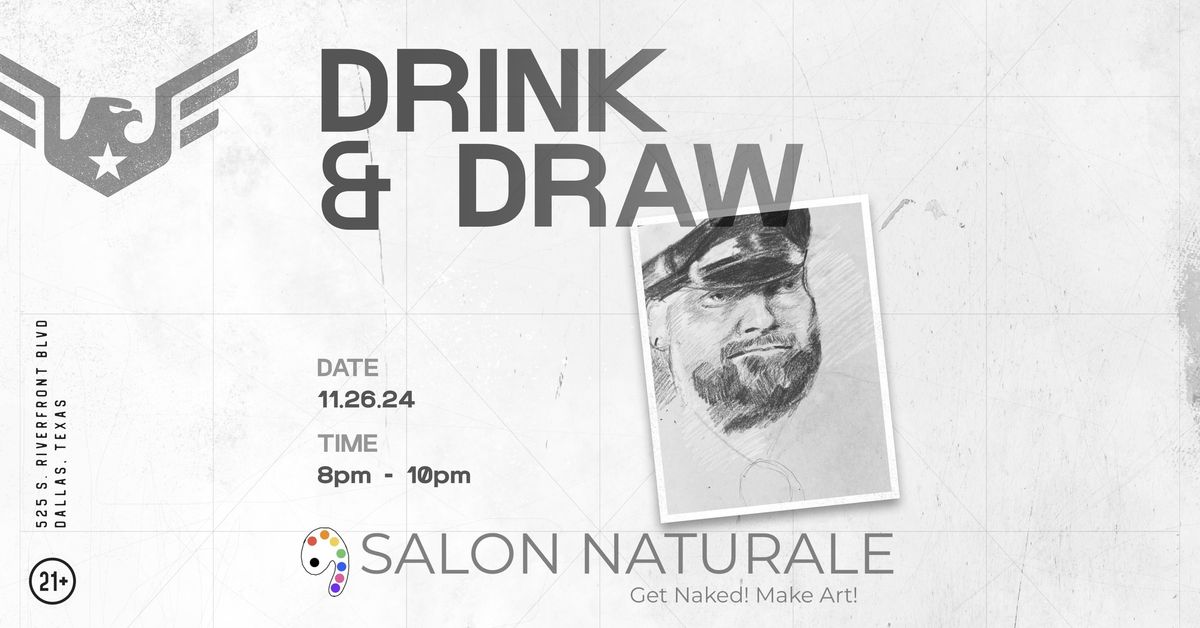 Drink & Draw - Boys and Beards!