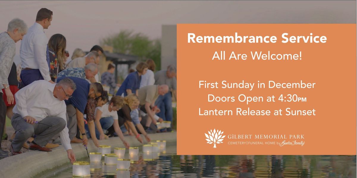 3rd Annual Remembrance Event - Gilbert Memorial Park