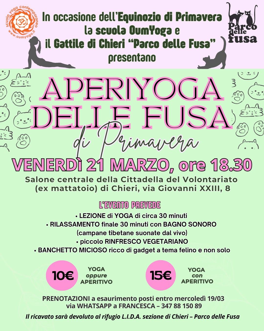 \ud83d\udc08\ud83c\udf38APERIYOGA DELLE FUSA DI PRIMAVERA\ud83e\uddd8\u200d\u2640\ufe0f\ud83c\udf3c