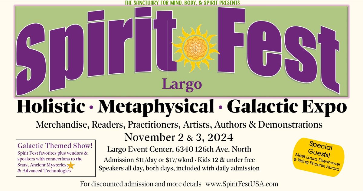 Spirit Fest Largo Holistic & Metaphysical  Expo