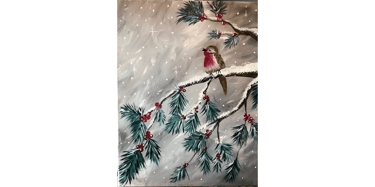 Winter Chickadee - Paint and Sip in Norfolk | Classpop!\u2122