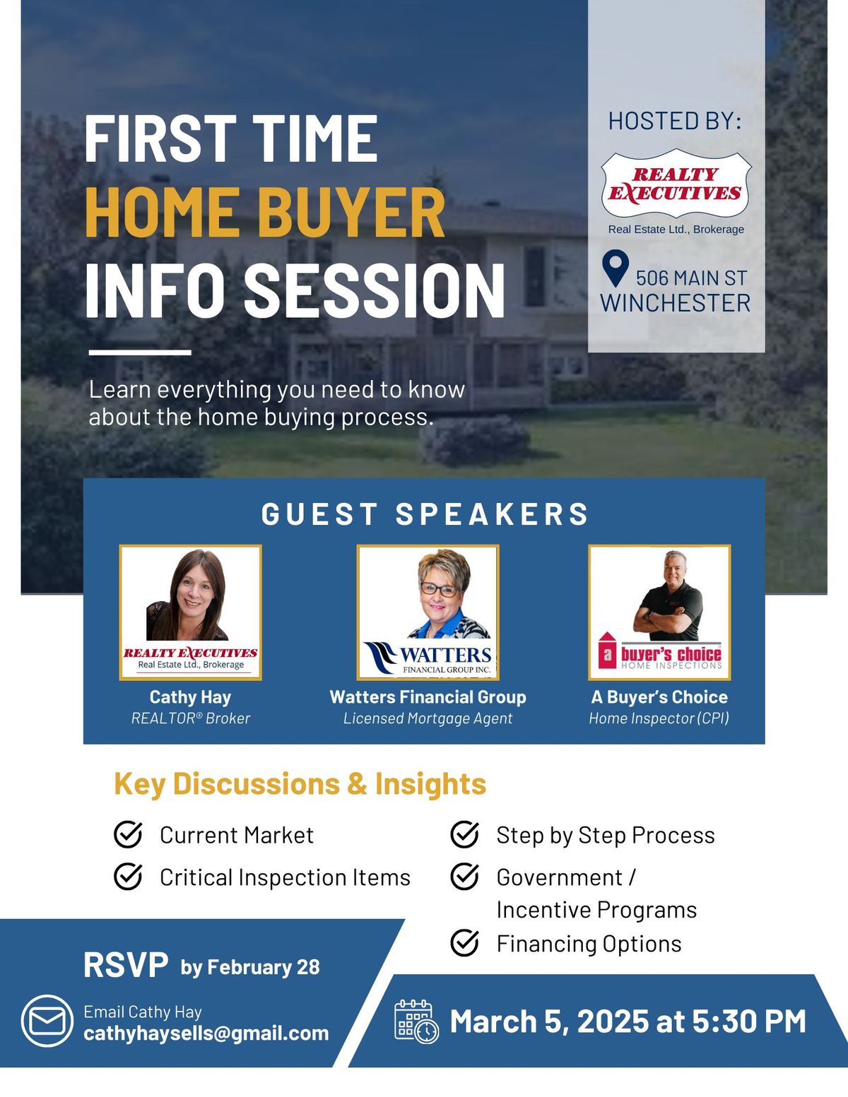 First Time Home Buyer: Info Session