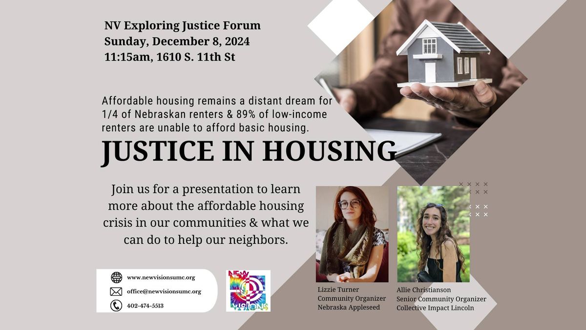 Justice In Housing - NV Exploring Justice Forum