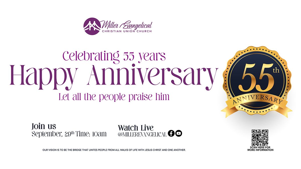 Miller's 55th Church Anniversary