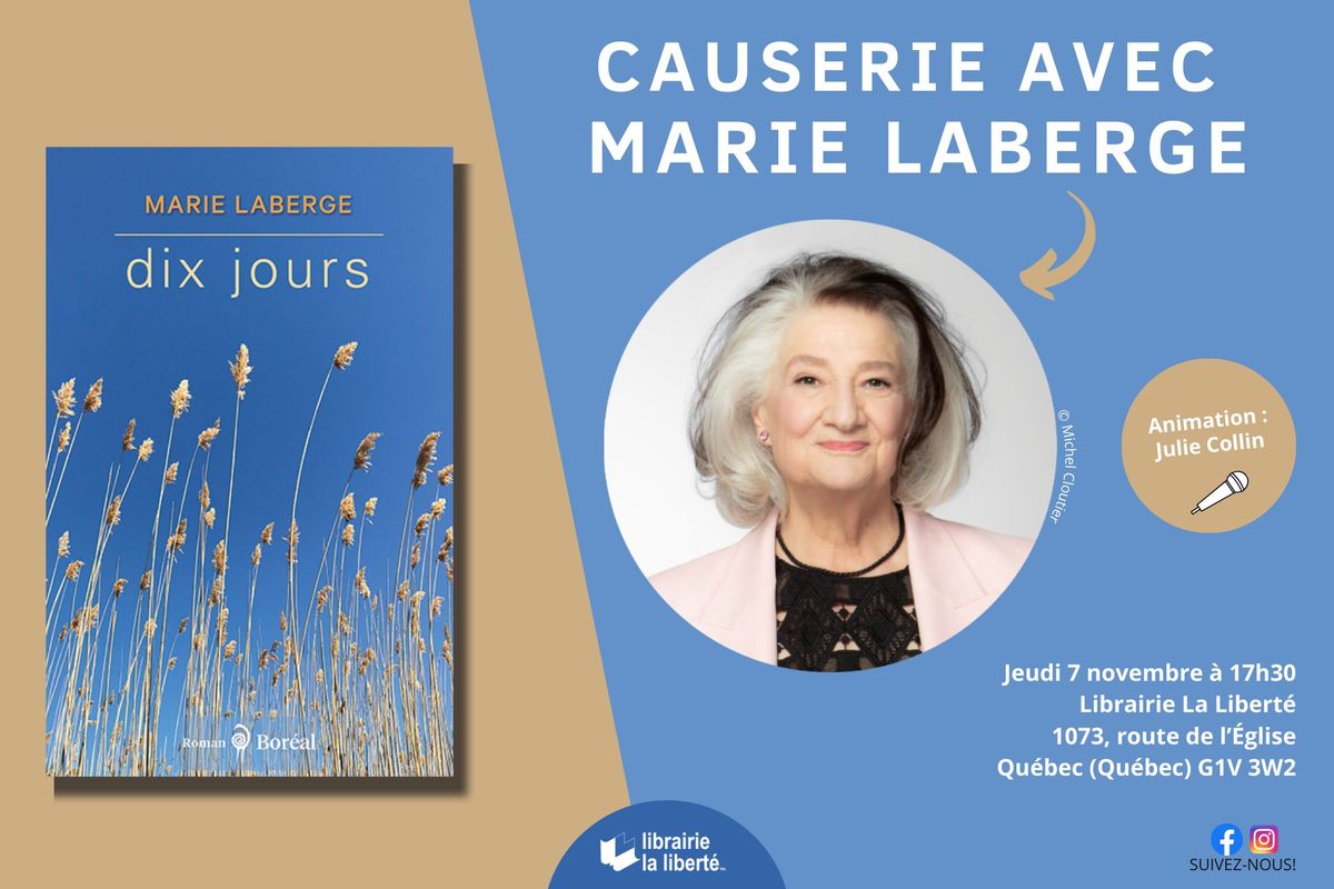 Causerie avec Marie Laberge