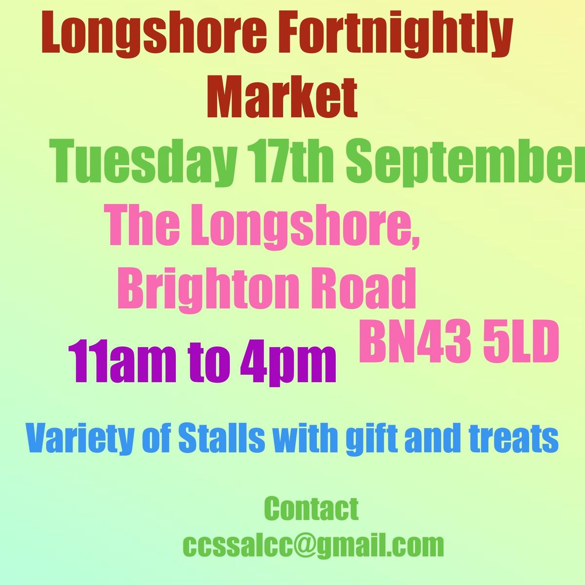 Longshore Fortnightly Market 