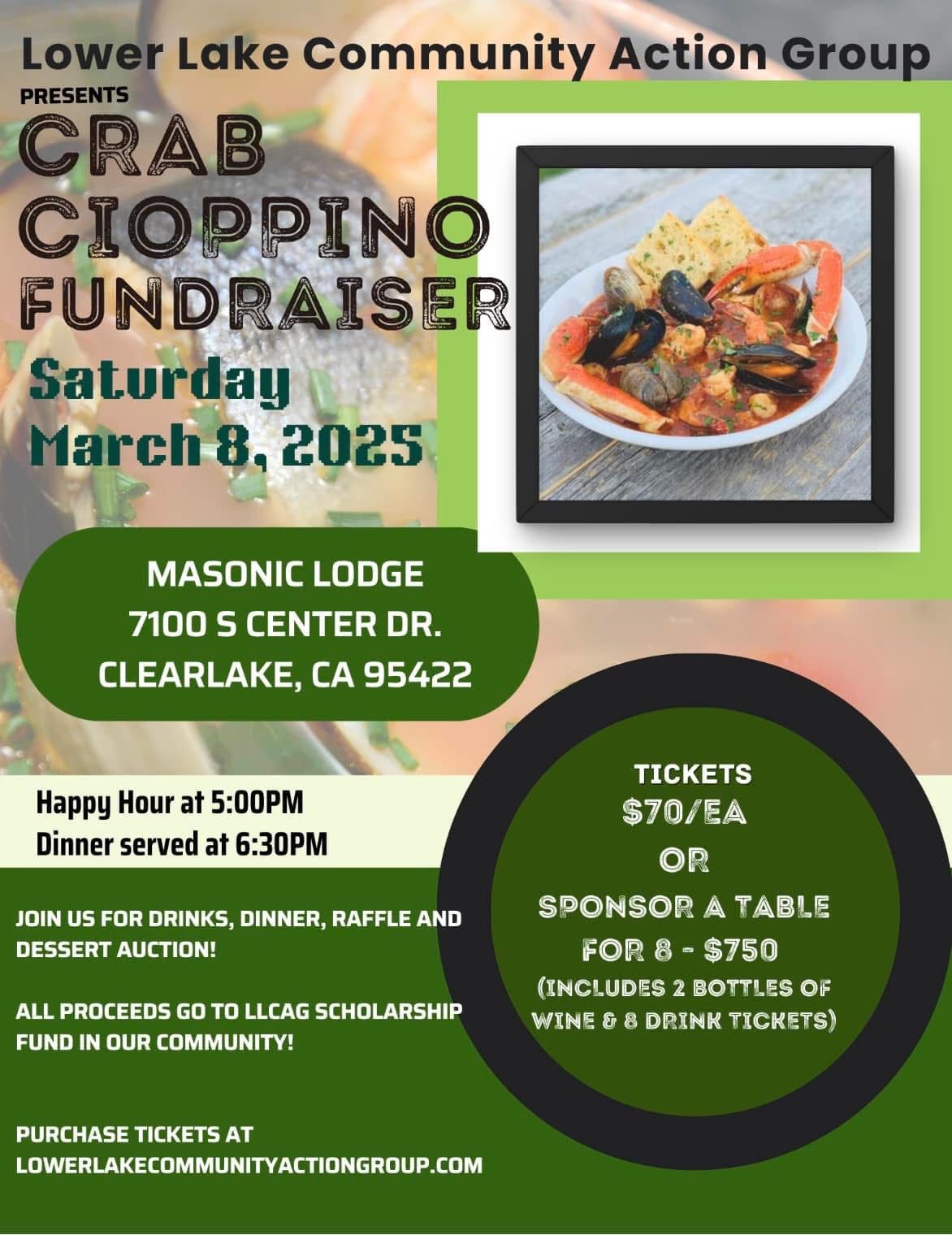 Crab Cioppino Fundraiser 