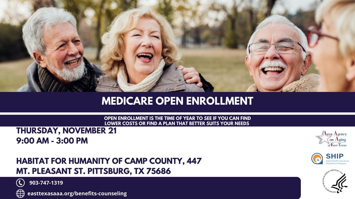 Medicare Open Enrollment Benefits Counseling