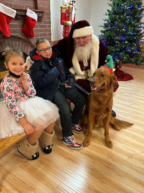 Santa and his reindeer visit Fitger's 