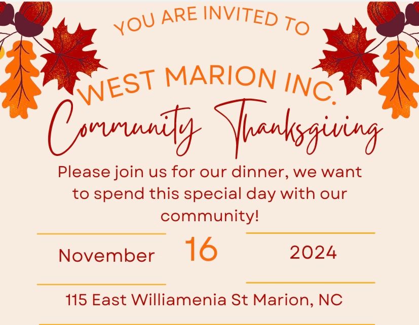 Annual Community Thanksgiving Dinner