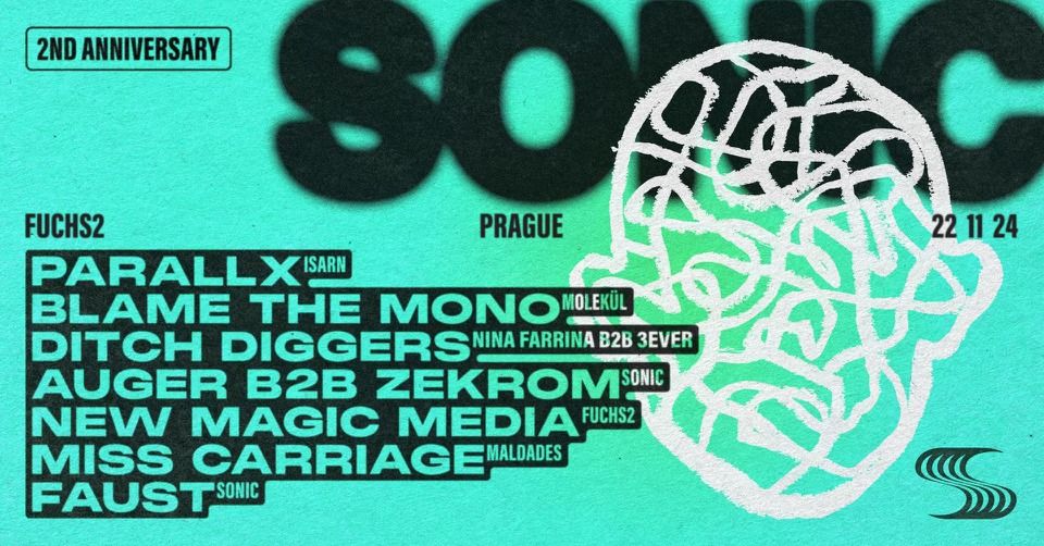 Sonic: Parallx (DE), Blame The Mono (FR), Nina Farrina b2b 3ever, Miss Carriage and more