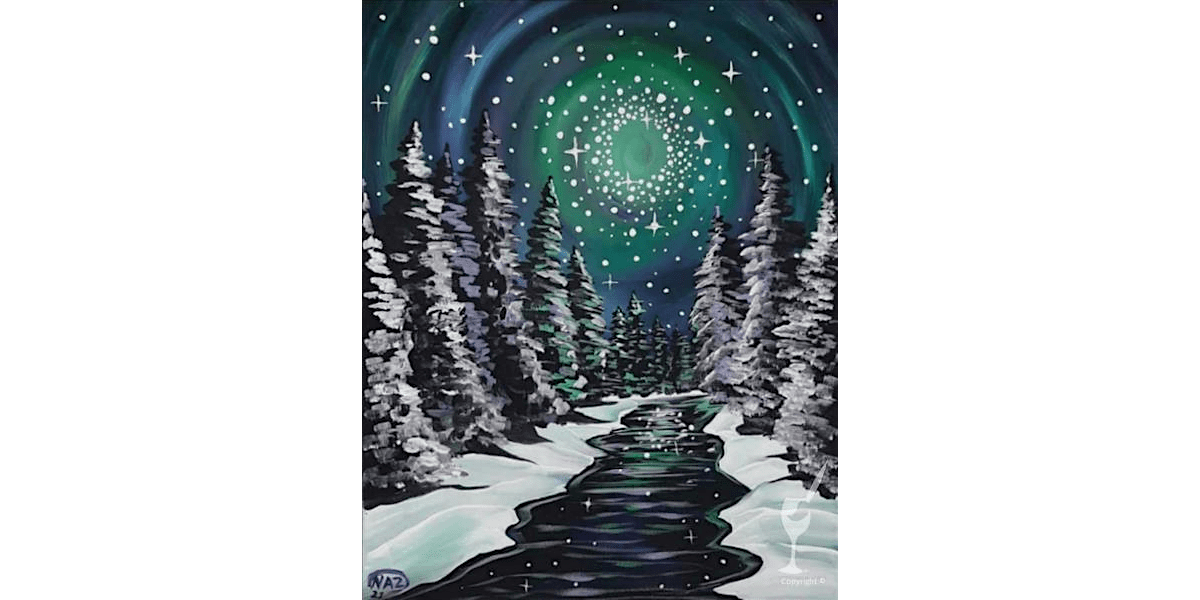 Starry Winter Wonderland - Paint and Sip in New Braunfels | Classpop!\u2122