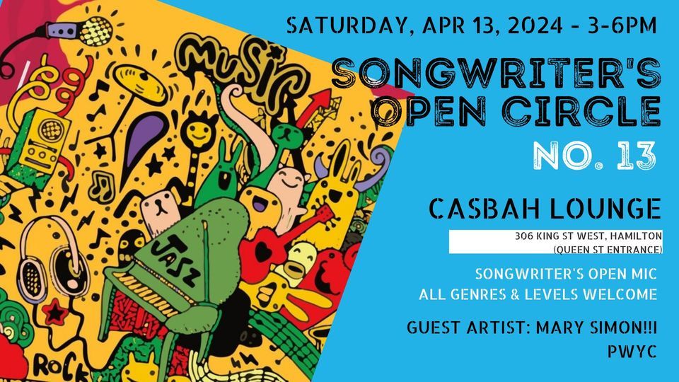 Songwriter's Open Circle & Lyric Party No. 13