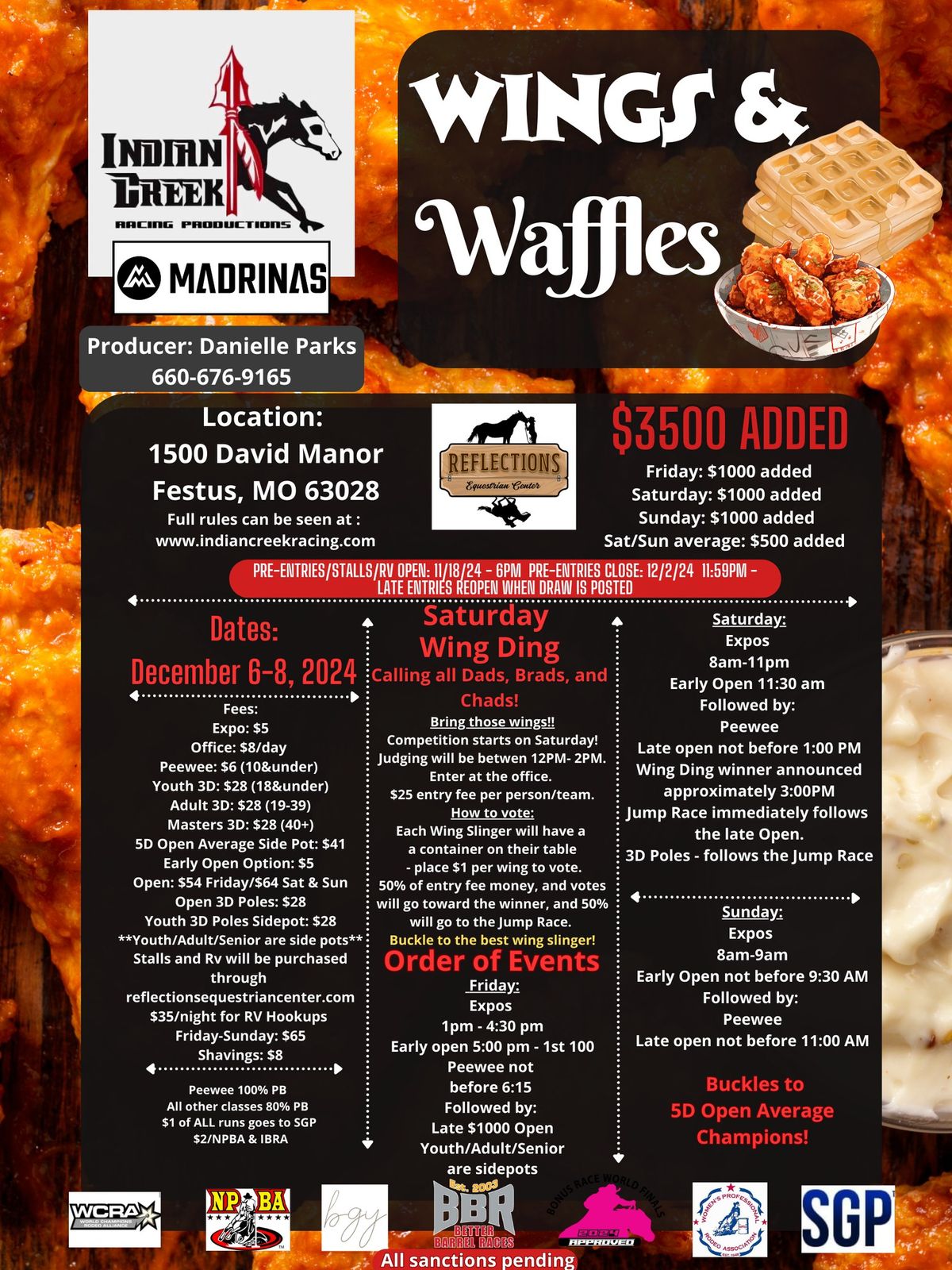 ICRP $3500 Wings & Waffles - Wing Ding & Jump Race @ Reflections Arena