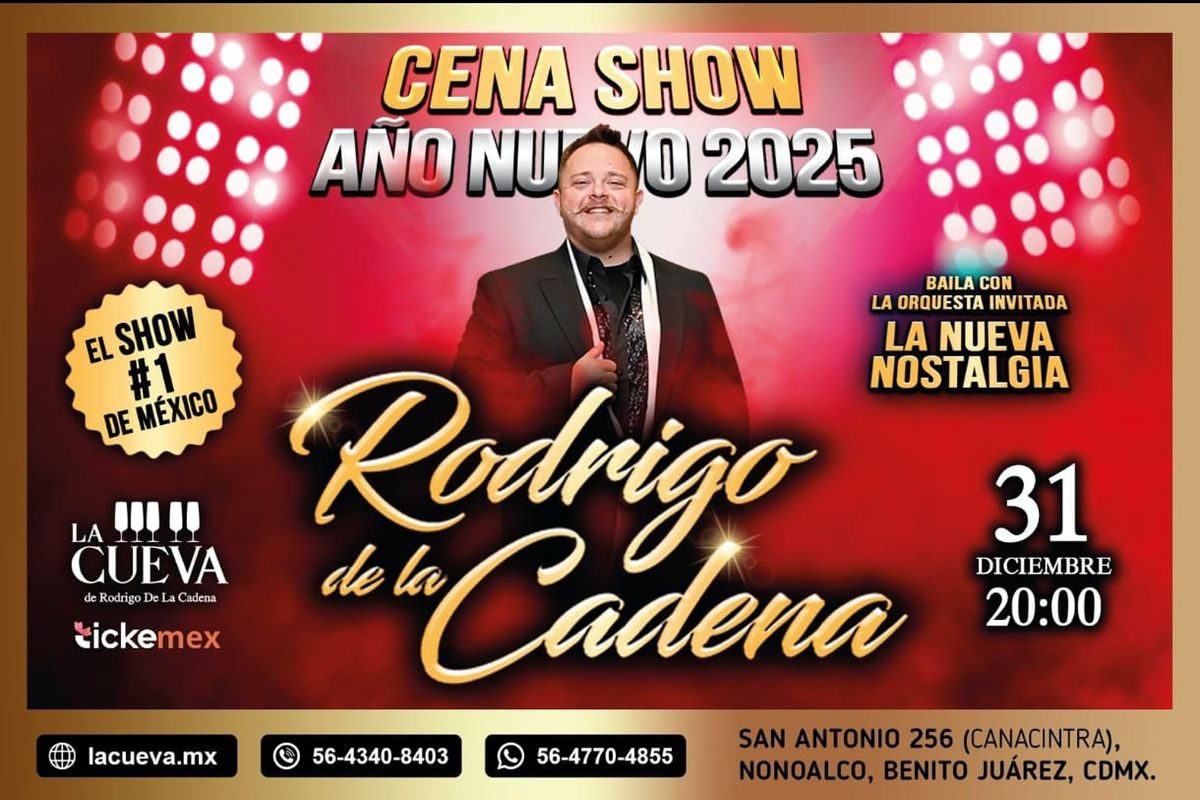 A\u00d1O NUEVO 2025 | CENA SHOW con Rodrigo De La Cadena en La Cueva