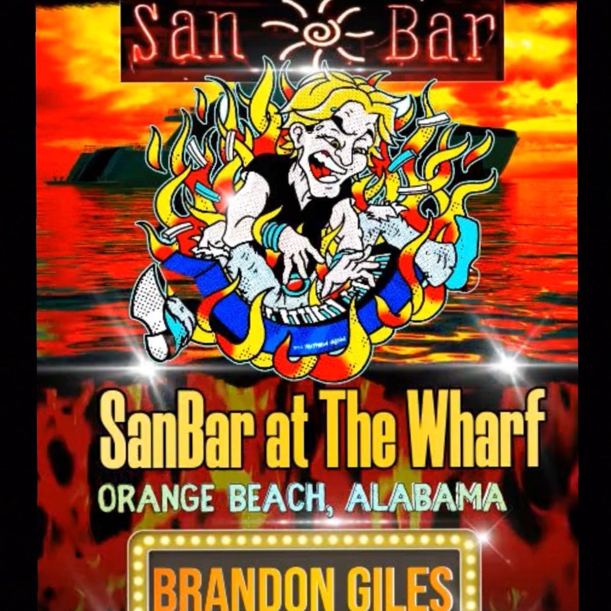 Brandon Giles live at SanBar at The Wharf, Orange Beach, Alabama 