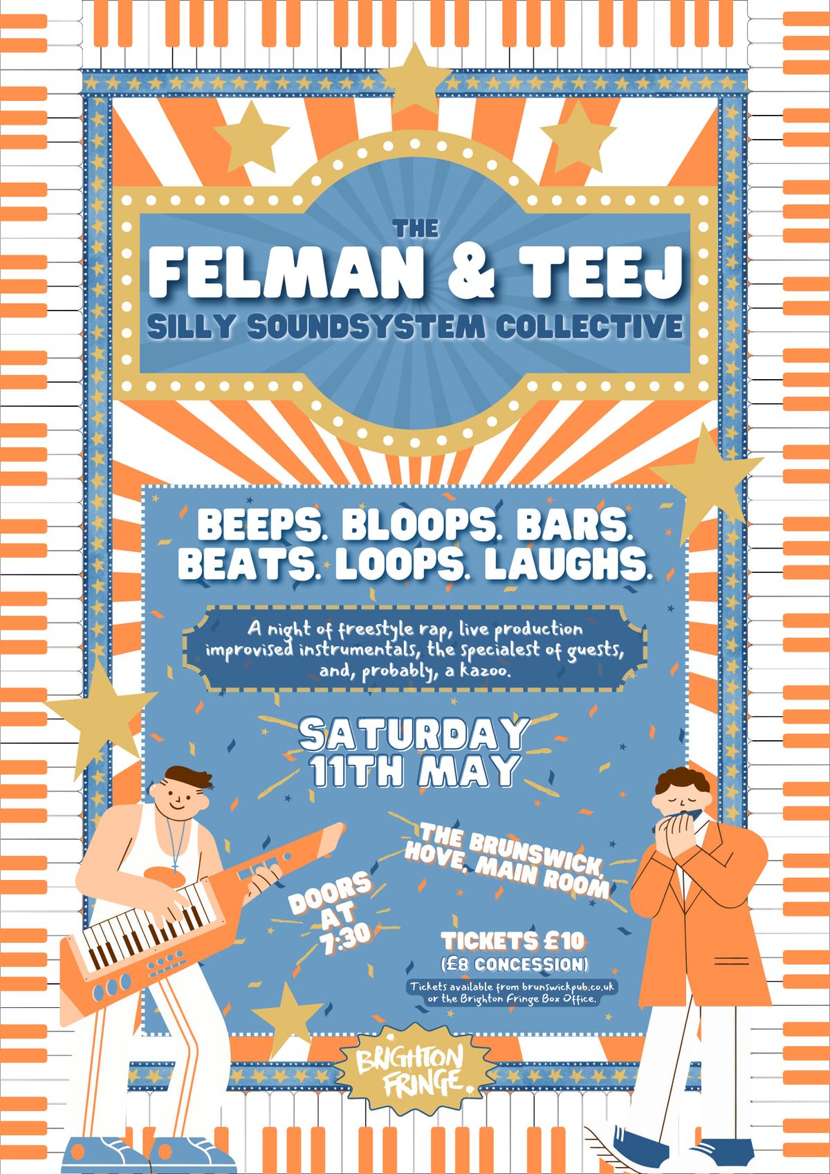 The Felman & Teej Silly Soundsystem Collective DO THE BRIGHTON FRINGE
