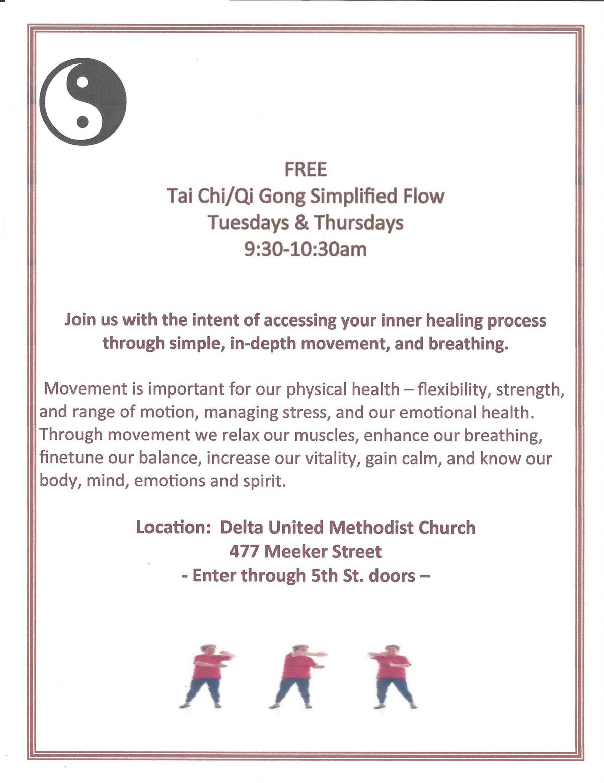 Tai Chi \/ Qi Gong simplified flow