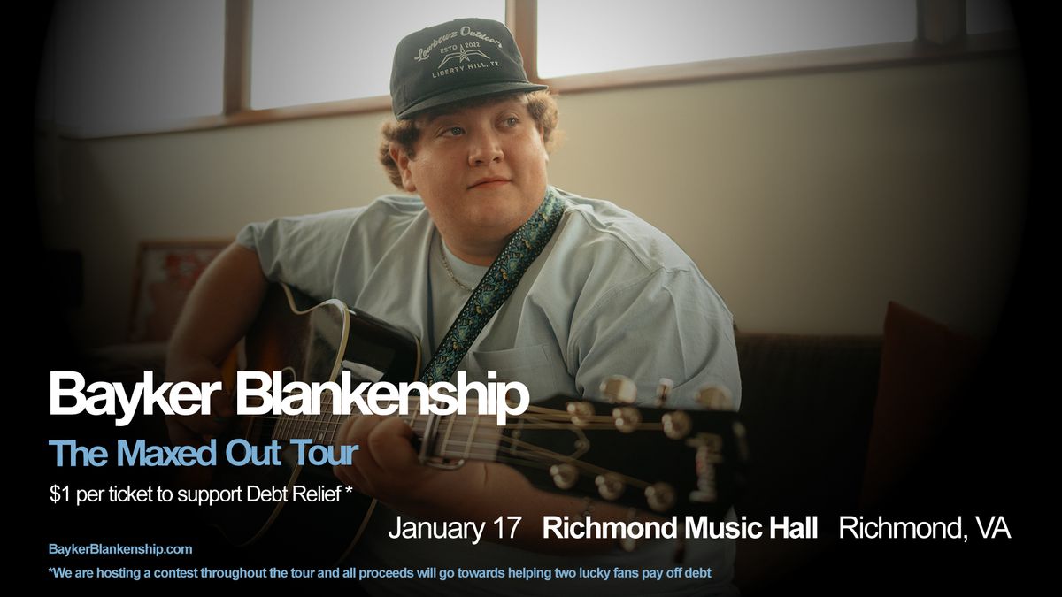 Bayker Blankenship at Richmond Music Hall 1\/17\/25