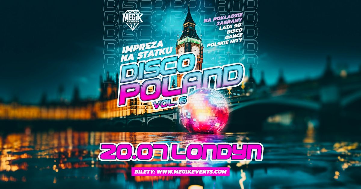 Impreza na Statku w Londynie \u26f4\ufe0f DISCO POLAND ??