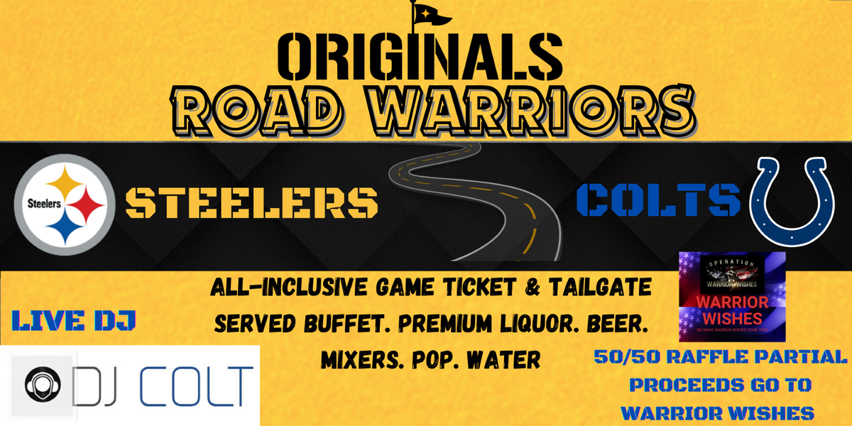 Tailgreeter Tailgate: Indianapolis Colts at Pittsburgh Steelers