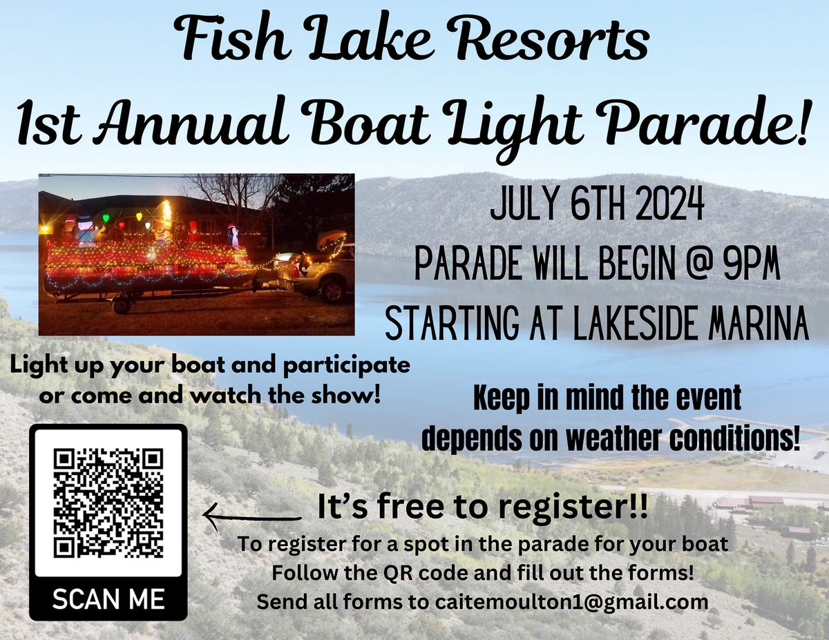 Fish Lake 1st Annual Boat Light Parade