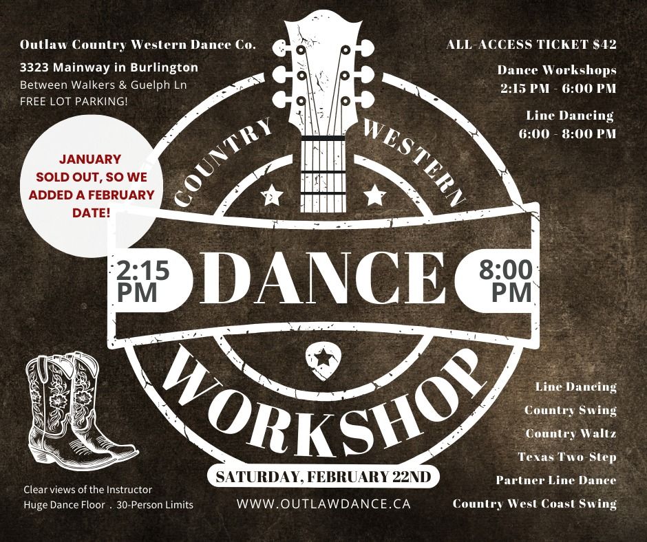 Country Western All-Day Dance Workshop