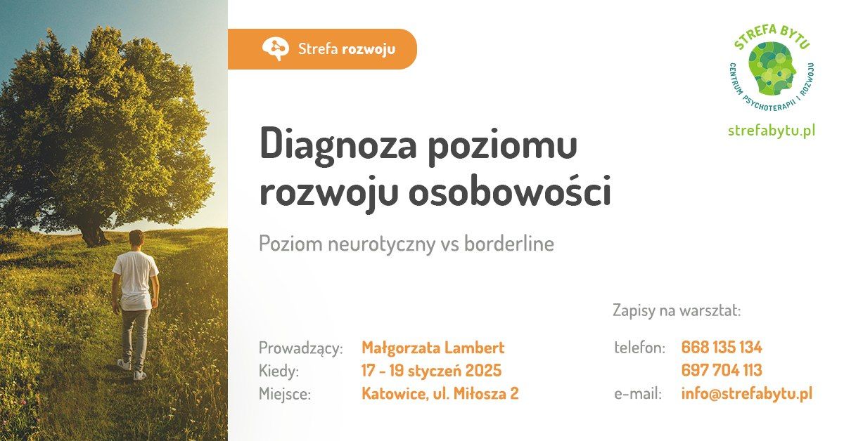 Diagnoza poziomu rozwoju osobowo\u015bci. Poziom neurotyczny versus borderline