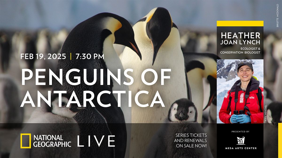 National Geographic Live: Penguins of Antarctica - Heather Joan Lynch