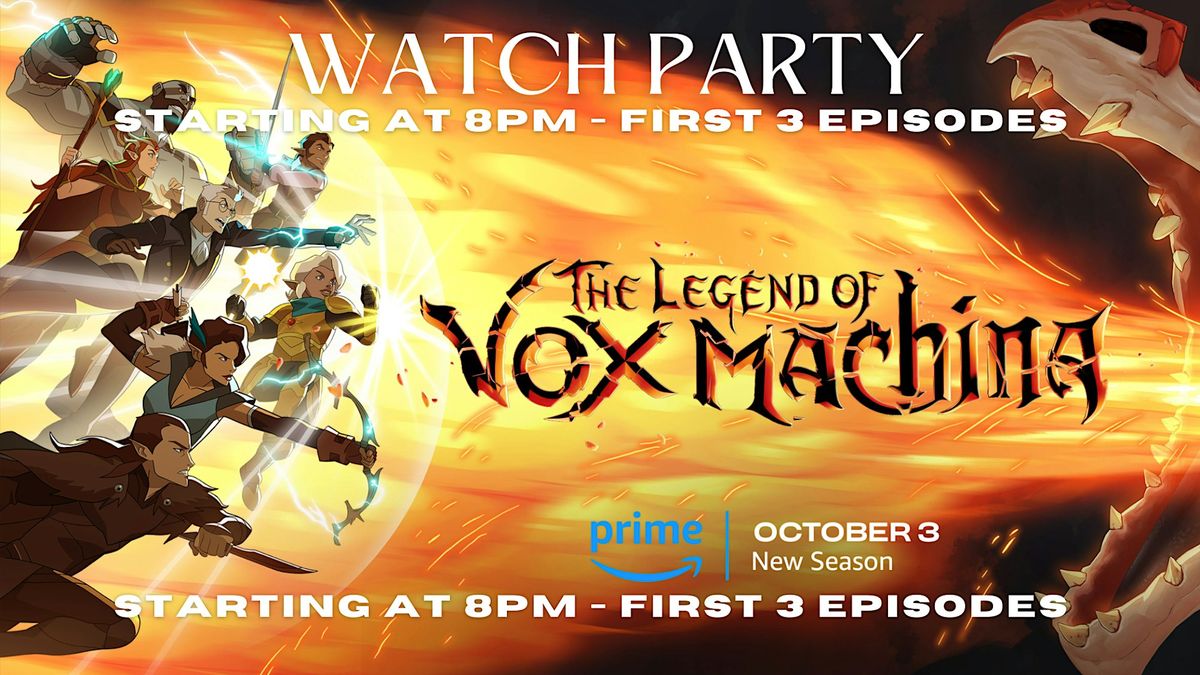 Vox Machina Season 3  - Watch Party