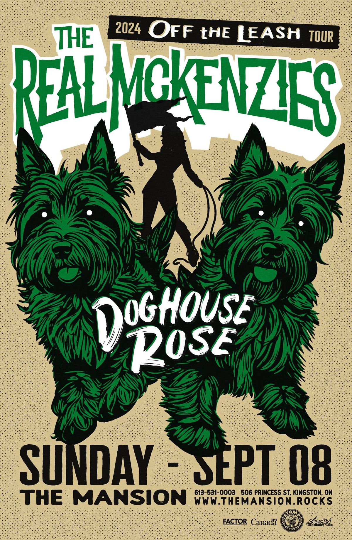 The Real Mckenzies, Doghouse Rose & more at The Mansion 