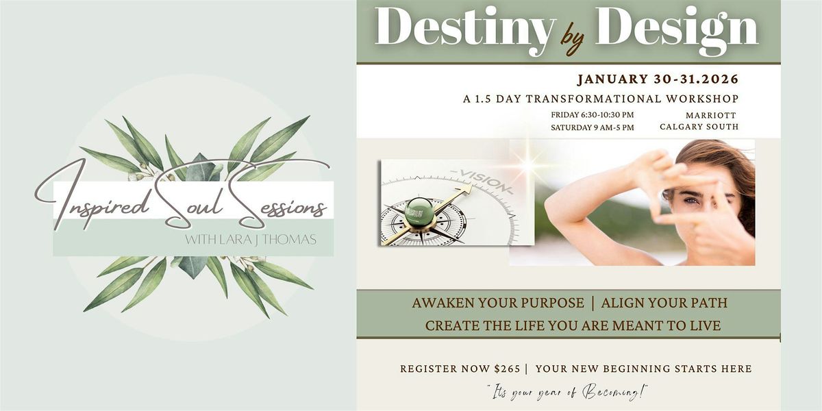 Destiny by Design: 1.5 Day Transformational Event