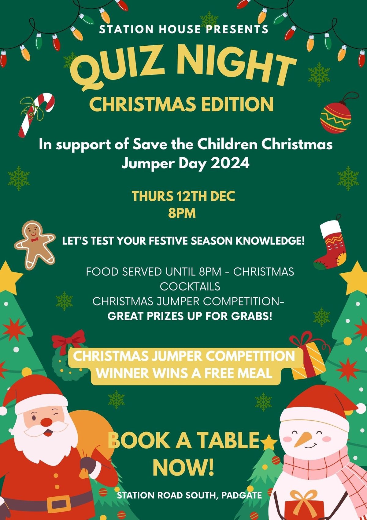 QUIZ NIGHT- CHRISTMAS EDITION\ud83c\udf85\ud83c\udf84\u2603\ufe0f