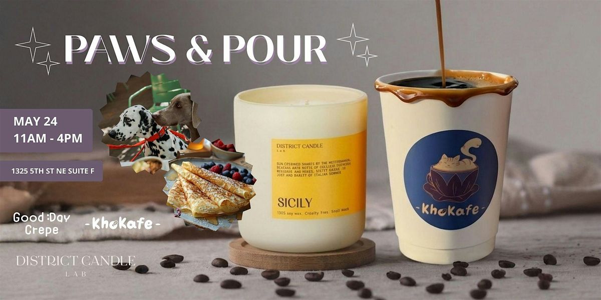 Paws and Pour at District Candle Lab