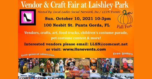 2022 Paradise Christmas Fair At Laishley Park Vendor & Craft Fair At Laishley Park, Punta Gorda- Fall Fest, 100 Nesbit  St, Punta Gorda, Fl 33950-3629, United States, 10 October 2021