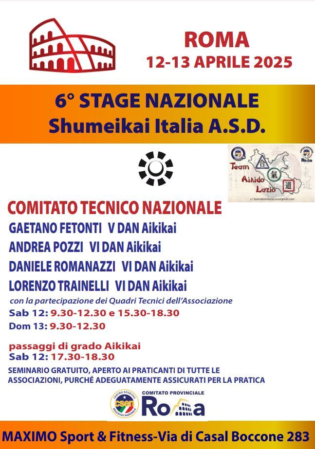 Stage Nazionale Shumeikai Italia