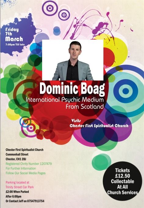 An Evening Of Mediumship With Dominic Boag