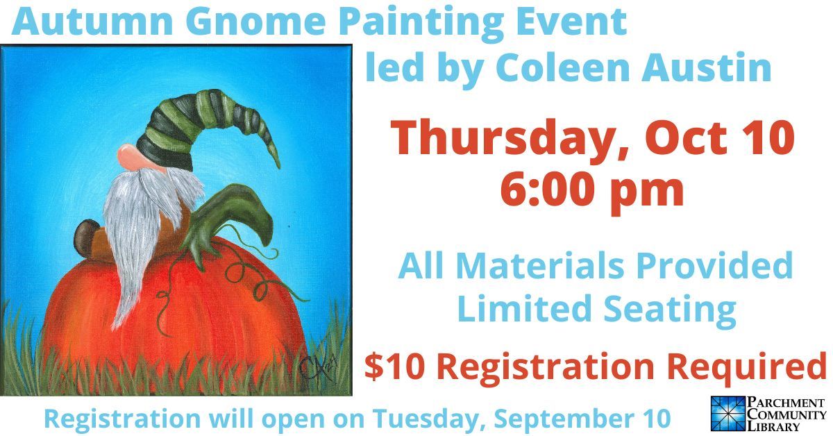 Autumn Gnome Painting Event!