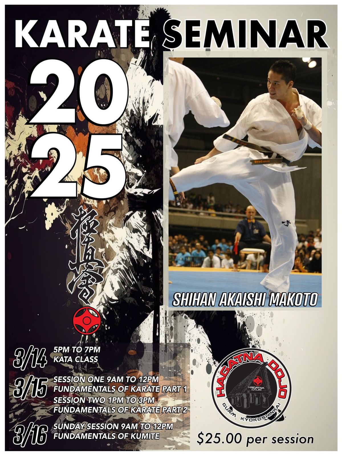 Shihan Akaishi Makoto's 3-Day Karate Seminar